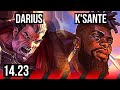 DARIUS vs K'SANTE (TOP) | KR Master | 14.23