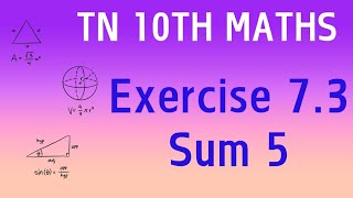 TN 10th Maths Exercise 7.3 Sum 5