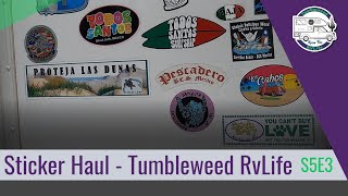 S5E3 Sticker Haul | Living our Dream Now \u0026 Today - Roam Free