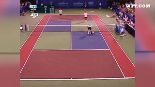 Mike Bryan Takes Hard Shot To Body In WTT Action