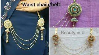 How to make Silk Thread Waist Chain /Belt at Home | Tutorial