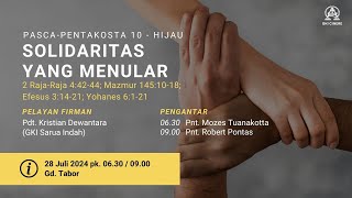 Ibadah Minggu 28 Juli 2024 - Gereja Kristen Indonesia (GKI) Cinere