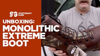 Unboxing The  Guide Gear Monolithic Extreme Waterproof Insulated Hunting Boots | Sportsman's Guide