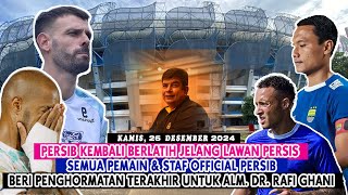 PERSIB BERLATIH JELANG LAWAN PERSIS ||  PEMAIN \u0026 STAF PERSIB DATANG KE RUMAH ALM. DR. RAFI GHANI