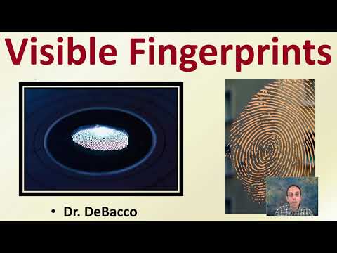 What are visible fingerprints called?