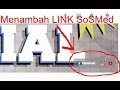 cara menambah link/tautan sosial media di youtube channel