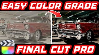 EASY Dramatic Cinematic Color Grade Tutorial - In Final Cut Pro FREE LUT Download