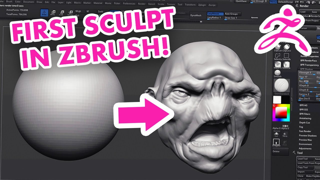 Your First Zbrush Sculpt Youtube