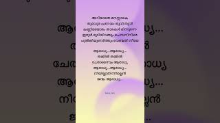 #aradhya song #lyrics from #kushi movie✨#malayalamlyrics #vijaydevarakonda #samantha #trending #shrt