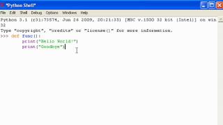 Python 3 Tutorial: 5 - Functions Intro.