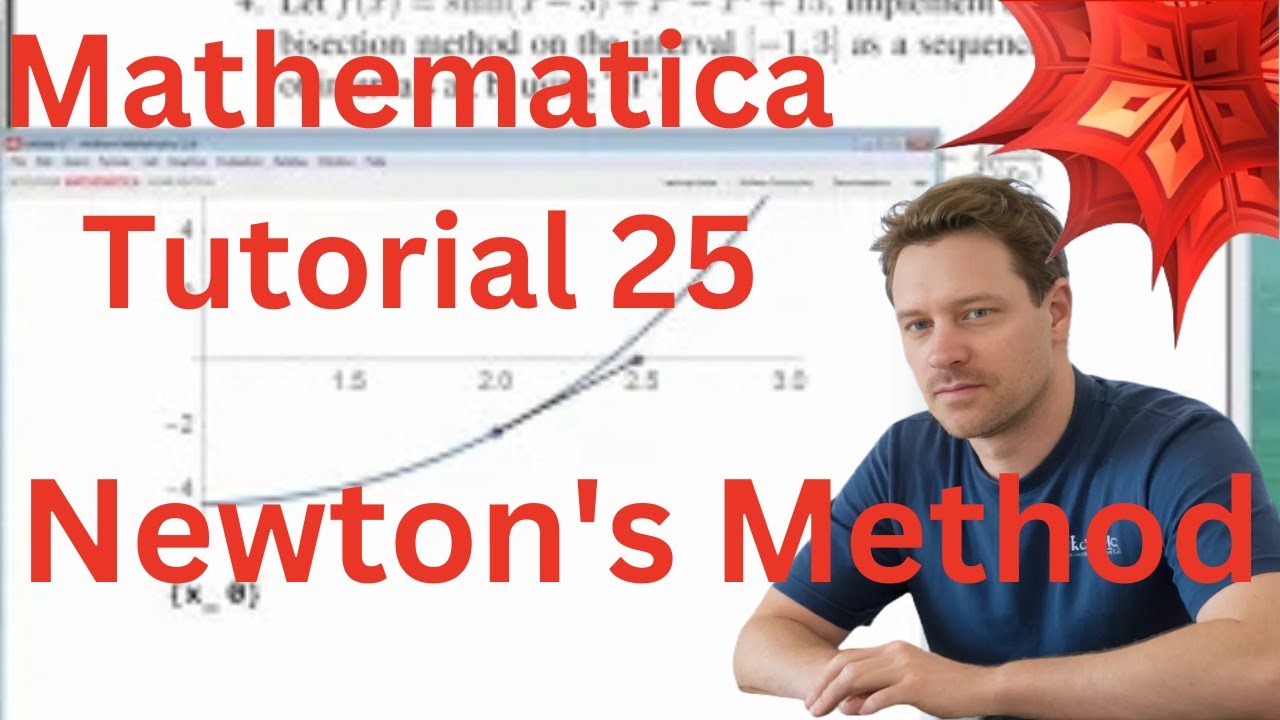 Mathematica Tutorial 25 - Newton's Method For Solving An Equation - YouTube