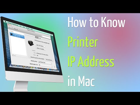 How to Know Printer IP Address in Mac How to Know Printer IP Address in Mac