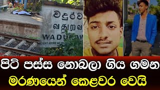 පිටි පස්ස නොබලා රේල් පාරේ ගිය මිතුරෝ එකටම අවසන් ගමන් යයි - NEWS