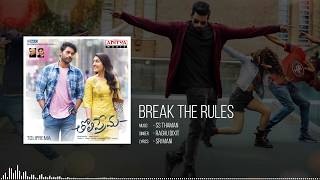 Break the Rules Full Song || Tholi Prema Movie Songs || Varun Tej, Raashi Khanna || SS Thaman