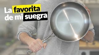 La mejor calidad - precio (para cocinar como un profesional) | Sartén Tramontina de Acero Inoxidable