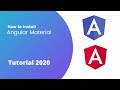 How to install angular material? - 2020 | Angular 9 Tutorial