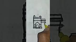 Very easy masjid drawing 🕌🕋☪️⚪🌛