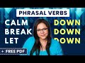 20 Phrasal Verbs with DOWN ⬇️ English for Daily Use!