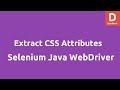 Extract CSS attribute of element selenium Java