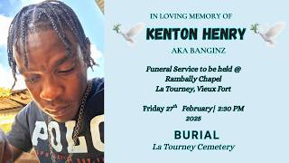 Funeral Service Of The Late Kenton Henry AkA Banginz