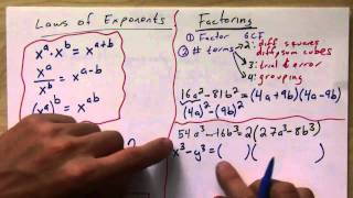 Factoring Review for Calculus