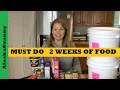 DIY Must Do Long Term Food Storage 2 Week Emergency Food Supply