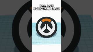 [1DAY_1CAD] OVERWATCH LOGO #shorts #tinkercad #project