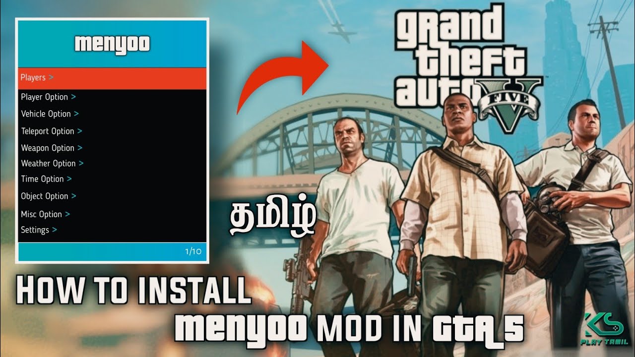 How To Install Menyoo In GTA 5 🤯 | GTA 5 Tamil Gameplay | Ks Play Tamil ...