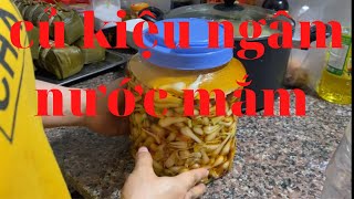 Cách làm củ kiệu ngâm nước mắm Ẩm thực gia đình kim yến # 96
