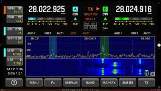 Elecraft K4 NG7M Chasing D60AE Comoros 10 meters CW