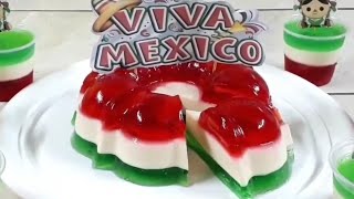 GELATINA TRICOLOR para estas fiestas Patrias / gelatina tricolor /Cocina con Jenny