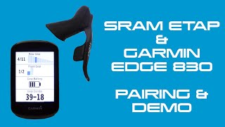 Sram eTap & Garmin Edge 830 Pairing & Demo