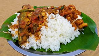 Salem Mettur - 40rs Fish Meals - Fish meals \u0026 Fish Kulambu Fish Fry - South Indian Food