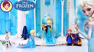 The inside of Elsa's Ice Castle (with amazing staircase ❄️) - Finishing Lego Frozen Castle Build