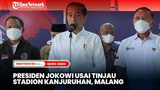 Presiden Jokowi Usai Tinjau Stadion Kanjuruhan, Malang