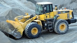 New Komatsu WA470 Wheel Loader Working at Batch Plant