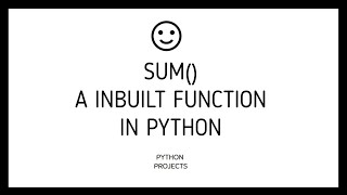 Sum() Builtin Function in Python | Python Scripts