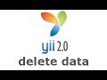 delete data from database yii2