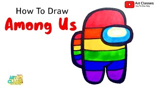#How #To #Draw #Rainbow #Among #Us #Character | #Draw #AmongUs #Drawing #For #Beginners #Toon
