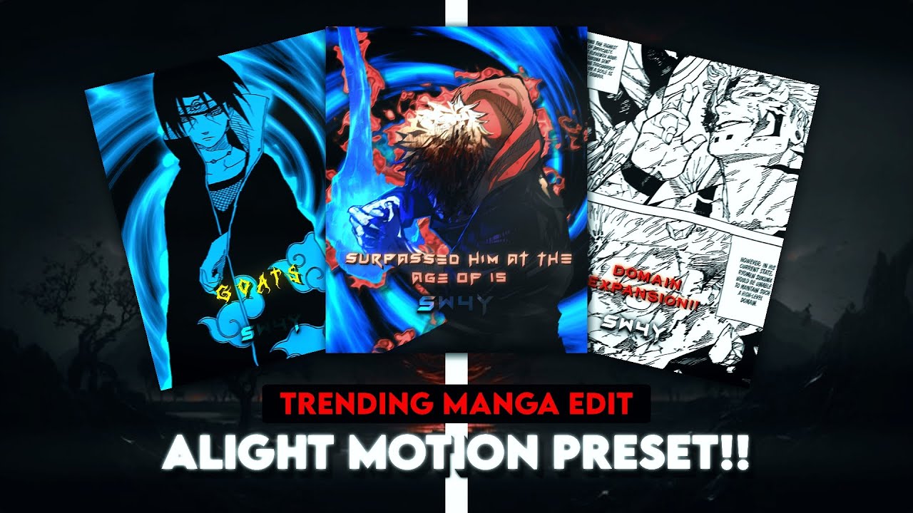 Manga Edit Preset Alight Motion 2 Youtube