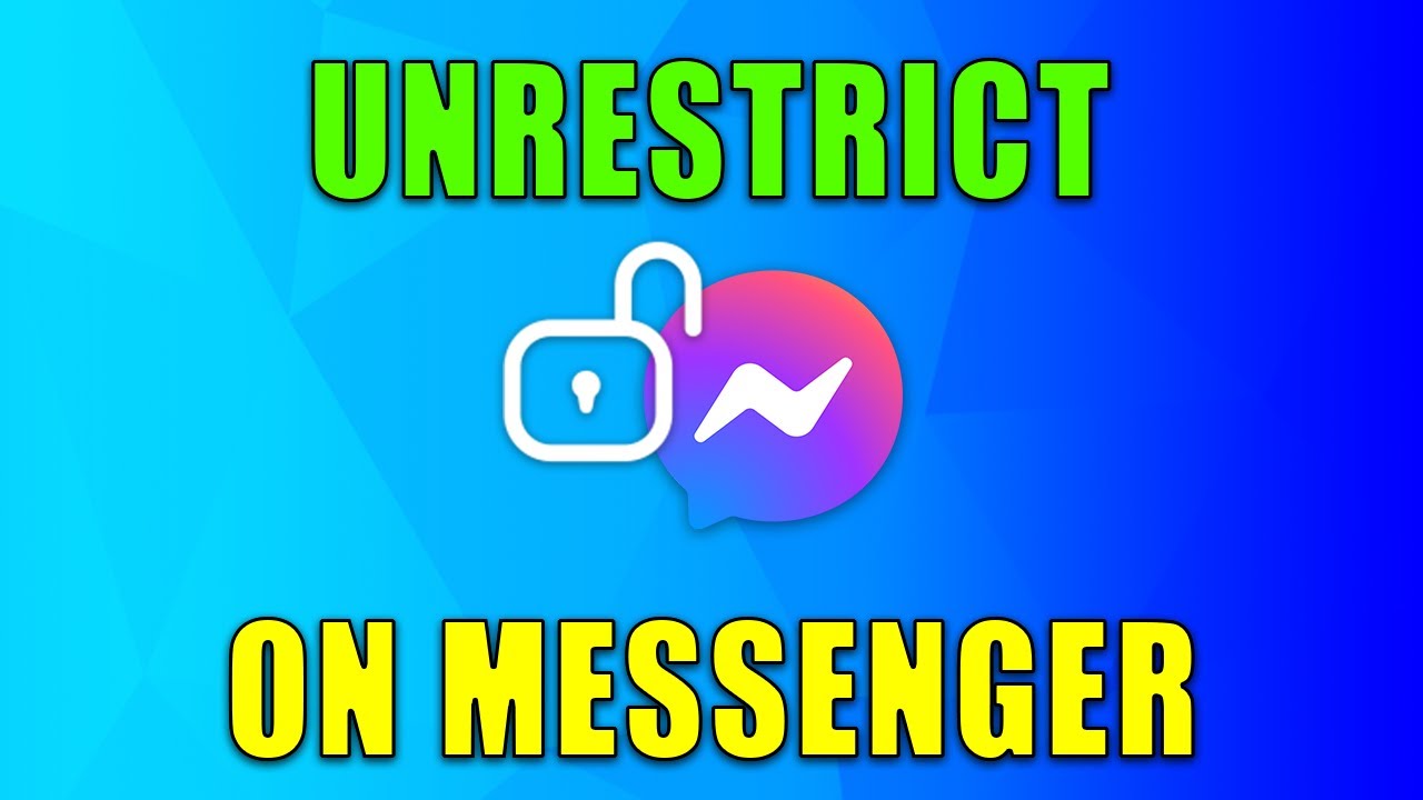 How To Unrestrict On Facebook Messenger (2024) - YouTube