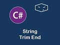 string trim end in c#