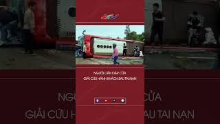 Người dân đập cửa giải cứu hành khách sau tai nạn #shortshgtv | Tin nóng Mekong