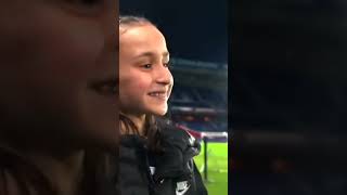 The facial expression of a girl fan who met Mbappe...They're both lovely!🥹❤️ #mbappe #live #stream