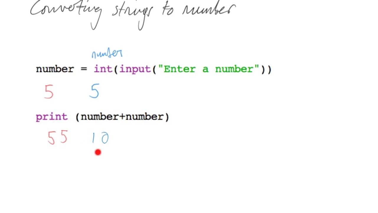 Convert Strings To Integer - YouTube