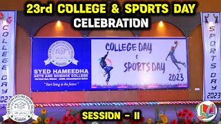 23rd College \u0026 Sports Day | SHASC | KILAKARAI | Session - II | Jahu's ALL IN ONE