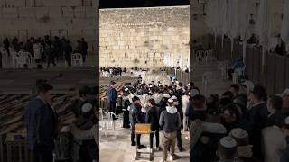 Jewish prayer near the Western Wall in Jerusalem , Israel 2025