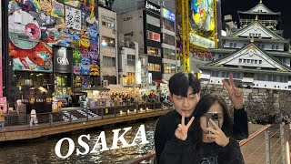 [OSAKA VLOG_ep1] 칸데오호텔오사카신사이바시 | 하루카스300일몰 | 오사카미야비 | 오사카후쿠타로난바 | 뉴베이브난바점 | 3월오사카날씨 | osaka vlog