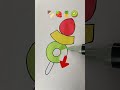 satisfying creative painting 🍢🍓🍍🥝 emoji mixing painting coloring strawberry pineapple kiwi