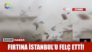 Fırtına İstanbul'u felç etti!